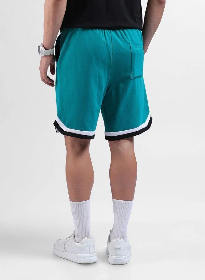 ذا انديان كراج كو Men Oversized Fit Batman Printed Side Pocket Mid-Rise Shorts
